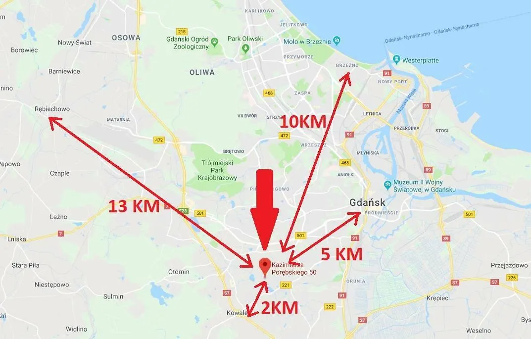 Apartament Familijny Gdansk 3 Rooms 64M2